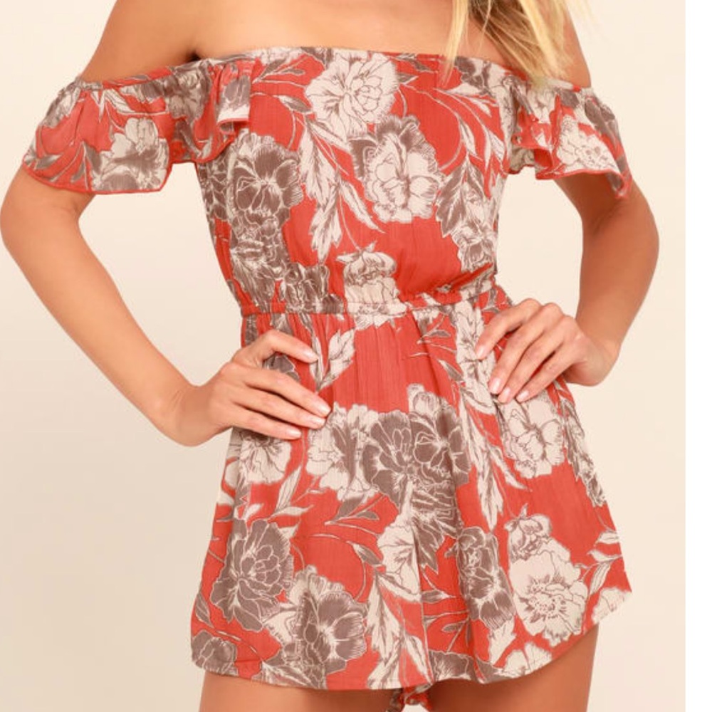 Society Amuse- Off The Shoulder Romper XS